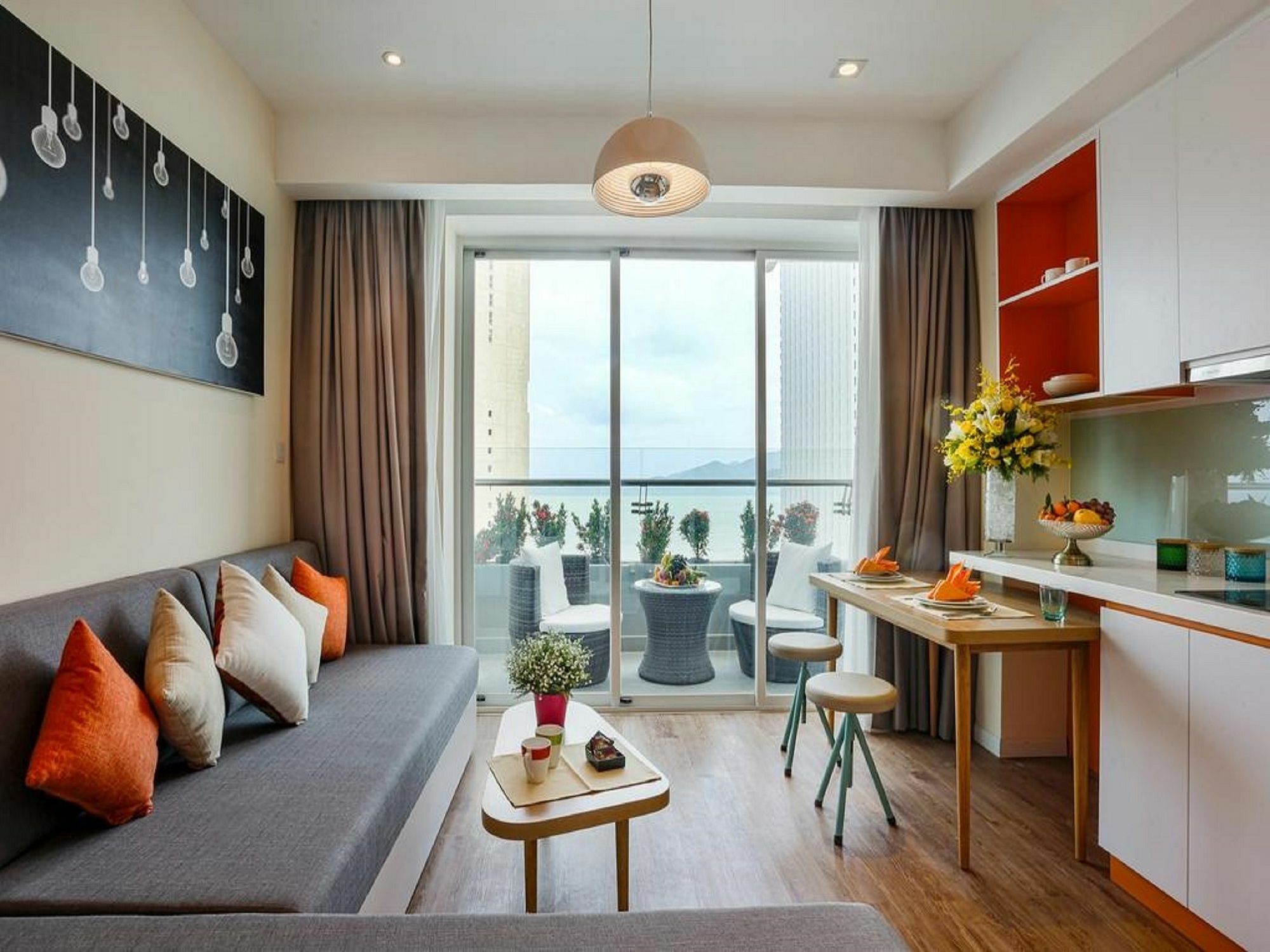 נה טראנג Atlantica Balcony Ocean View Serviced Apartment מראה חיצוני תמונה